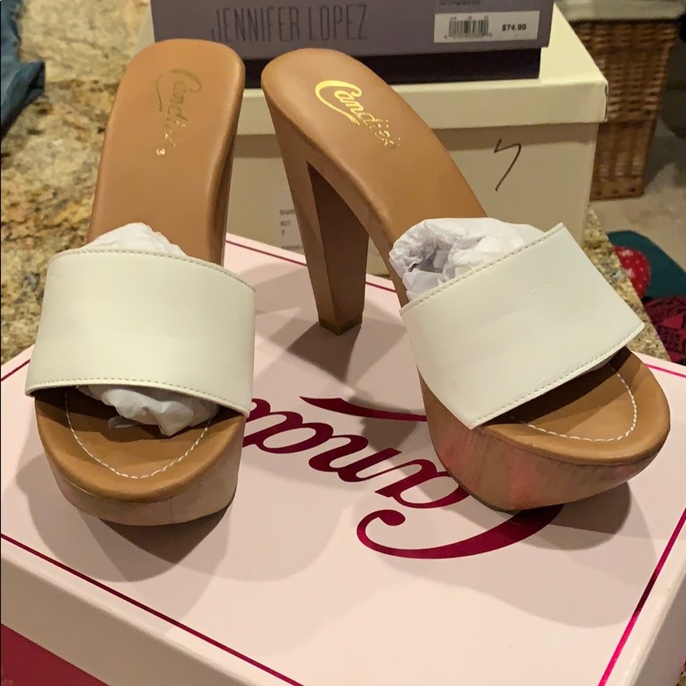 Candies white heels